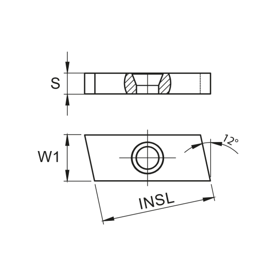 INSERT BLANK SALL 17x7x2 PH0135 - DRW