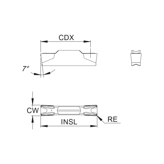 GRV INSERT GP0400C040-N02-MM PHP920 - DRW