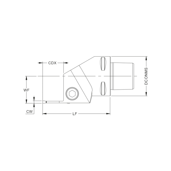 TOOLHOLDER PSC50-MGRC 025 35070 E.1-A - DRW
