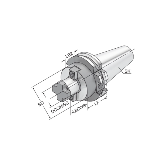 COLLET CHUCK SK40-AB27-040-B - DRW