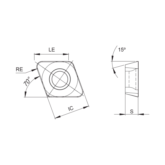 INSERT XDHW 10T310 PH6135 - DRW