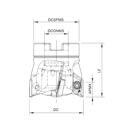 MILLING TOOL 050A76090-04-11-022050-A - DRW