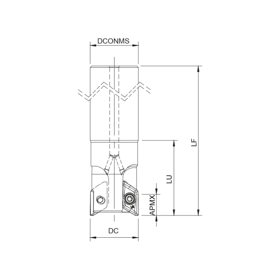MILLING TOOL 032E76090-02-09-032200-A - DRW