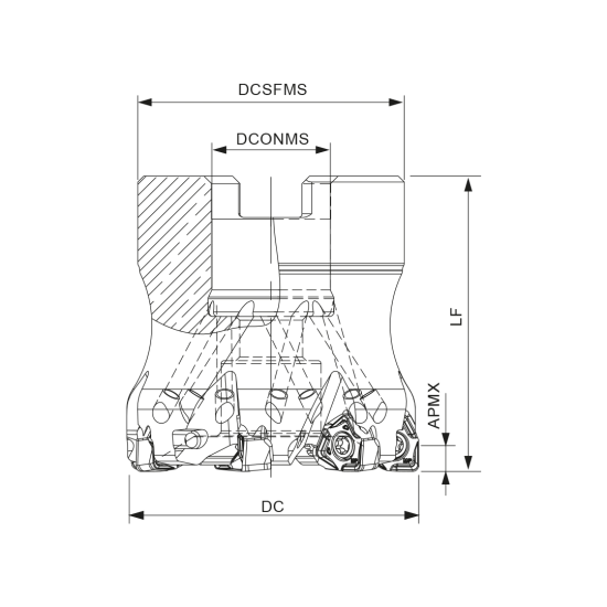 MILLING TOOL 032A49490-06-05-016040 - DRW