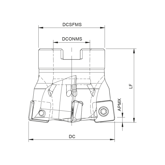 MILLING TOOL 063A06815-05-02-027050 - DRW