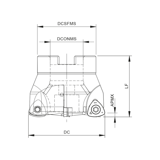 MILLING TOOL 066A50060-04-027050 - DRW