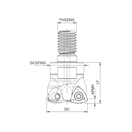 MILLING TOOL 035R50060-02-M16035 - DRW