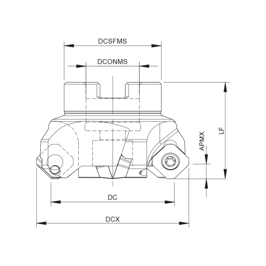 MILLING TOOL 100A06045-06-19-032050 - DRW