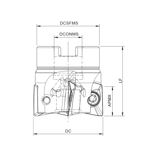 MILLING TOOL 040A20290-04-07-016040 - DRW