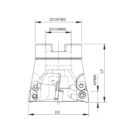MILLING TOOL 052C40595-05-07-022050 - DRW