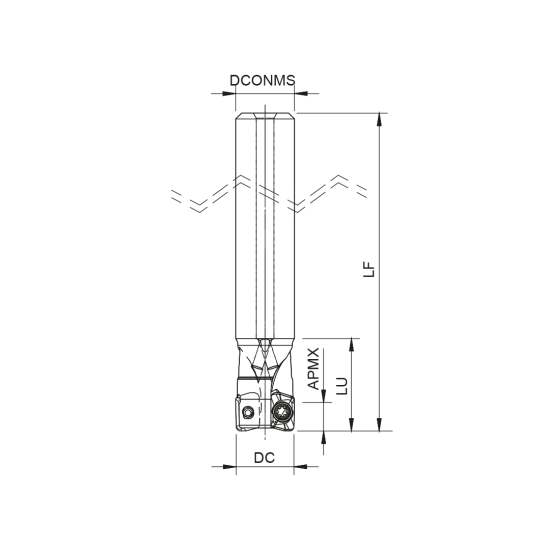 MILLING TOOL 021E20090-05-04-020090 - DRW