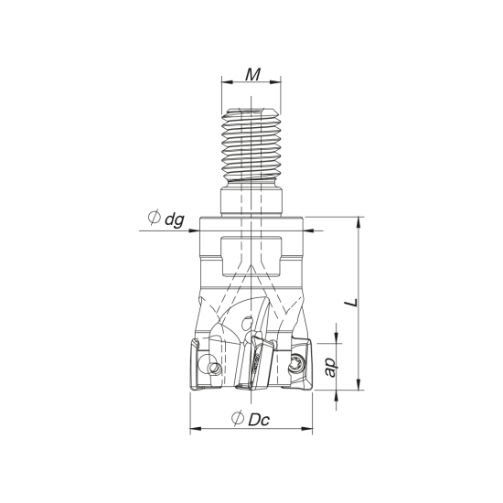 MILLING TOOL 016R17090-02-07-M08025 - DRW