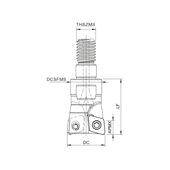 MILLING TOOL 020R40095-03-07-M10028 - DRW