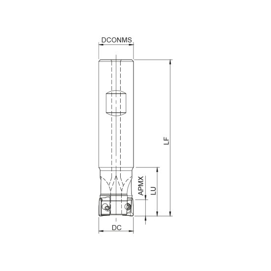 MILLING TOOL 025W18090-02-06-025200 - DRW