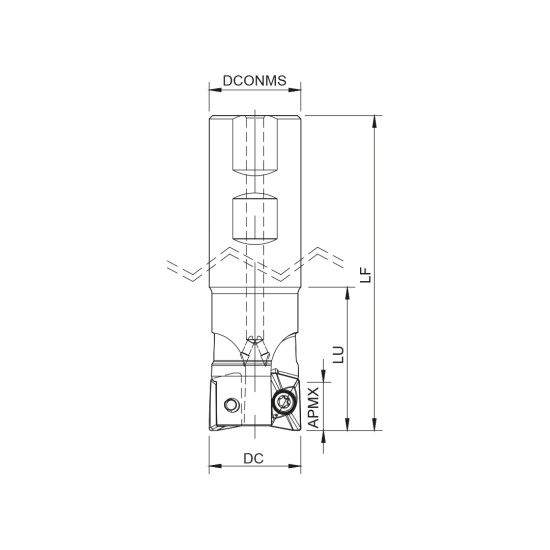 MILLING TOOL 032W20290-02-06-032110 - DRW