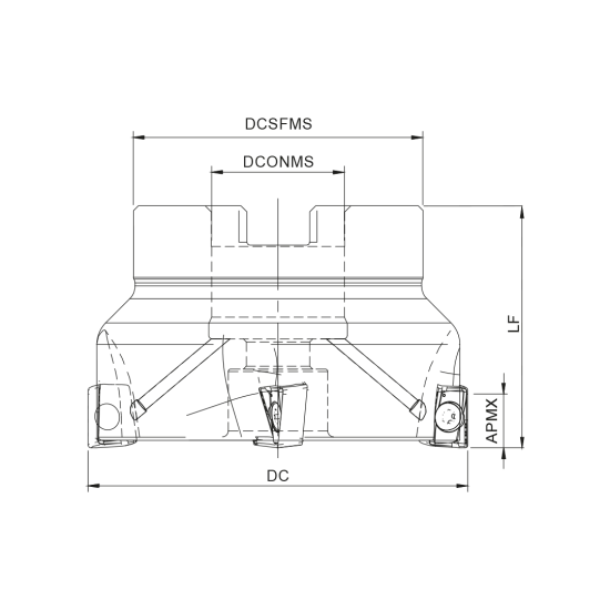 MILLING TOOL 050A17190-05-07-022040 - DRW