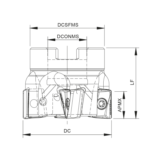 MILLING TOOL 040A17590-04-06-016040 - DRW