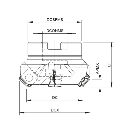 MILLING TOOL 125A90945-10-06-040063 - DRW