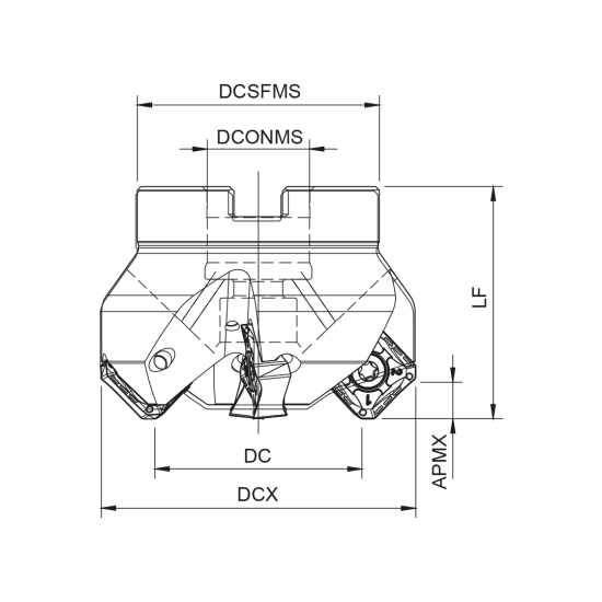 MILLING TOOL 250A91245-14-06-U060063 - DRW