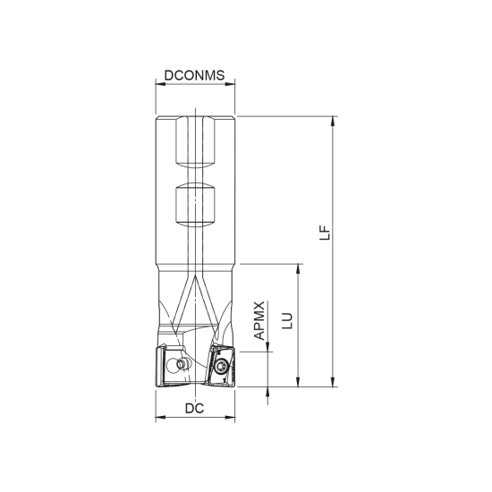 MILLING TOOL 018W17190-02-06-016090 - DRW