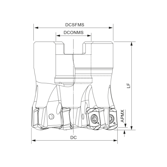 MILLING TOOL 066A16420-05-07-027050 - DRW