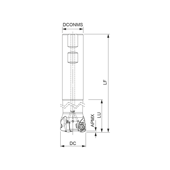 MILLING TOOL 032W16420-02-07-032150 - DRW