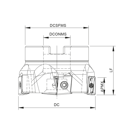 MILLING TOOL 080A90390-07-05-027050 - DRW