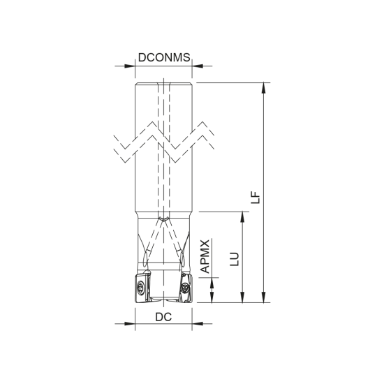 MILLING TOOL 020E90090-02-04-020150 - DRW