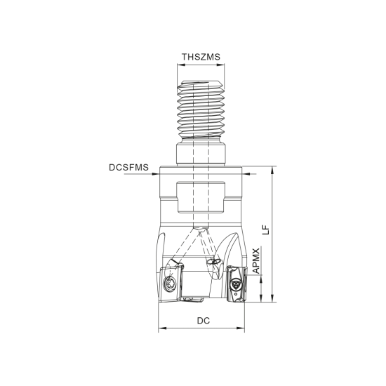 MILLING TOOL 025R90090-03-04-M12035 - DRW