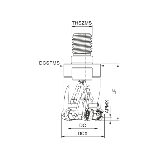MILLING TOOL 020R34190-02-05-M10032 - DRW