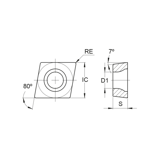 INSERT CCMT 09T308-FP PH5115 - DRW