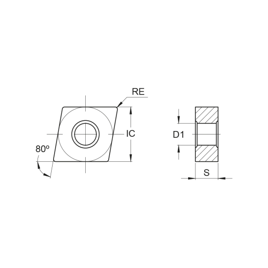 INSERT CNMG 09T304-MF PH5125 - DRW