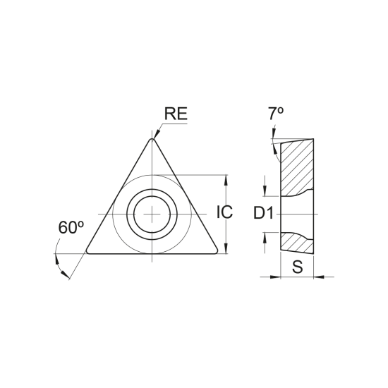 INSERT TCMT 16T312-MM PHS215 - DRW