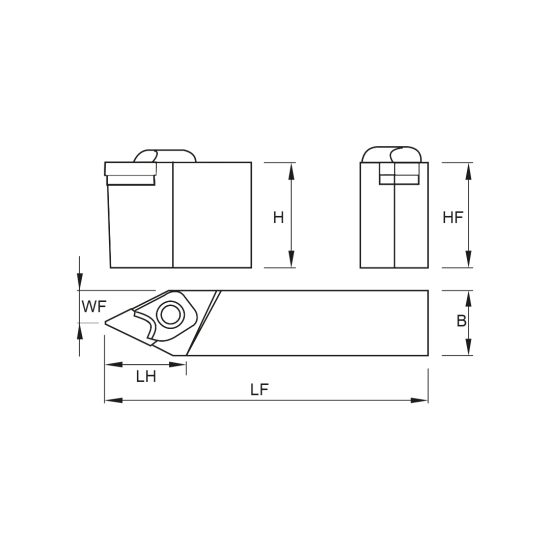 TOOLHOLDER CKNN L 5032 S16 - DRW
