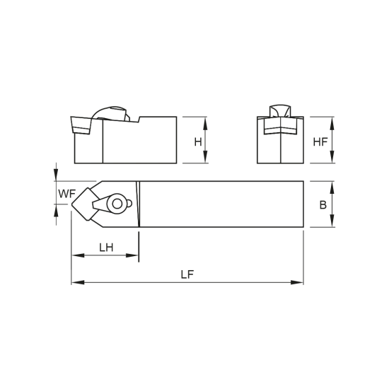 TOOLHOLDER CSDP R 1010 E09 - DRW