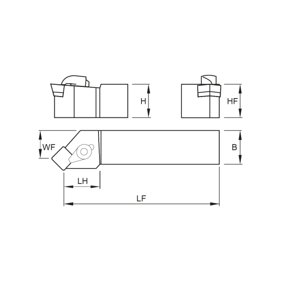 TOOLHOLDER CSSP L 4040 S19 - DRW