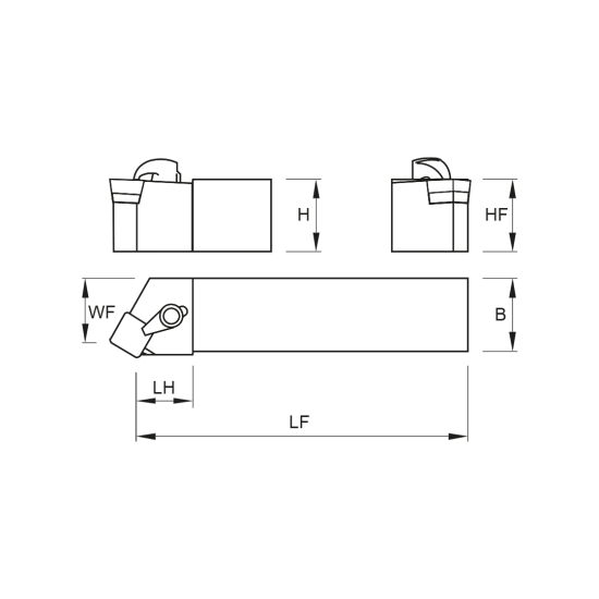 TOOLHOLDER CSTP L 1616 H09 - DRW