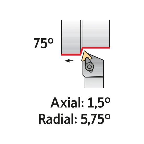 TOOLHOLDER CTBP R 2525 M16