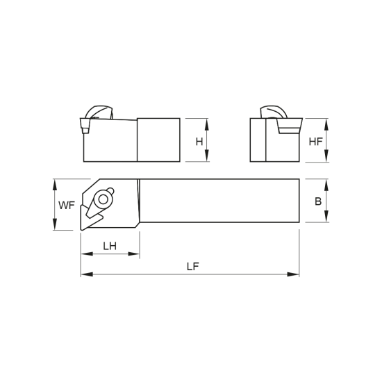 TOOLHOLDER CTFP R 5050 T16 - DRW