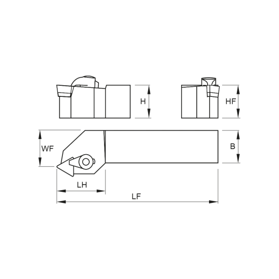 TOOLHOLDER CTTP R 1010 E11 - DRW