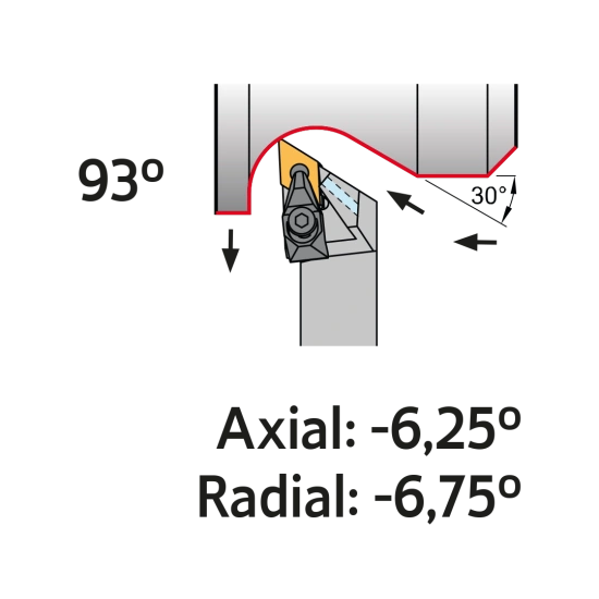 TOOLHOLDER DDJN L 3232 P15-A