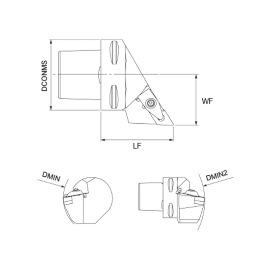 TOOLHOLDER DDJN R 2020 K11 - DRW