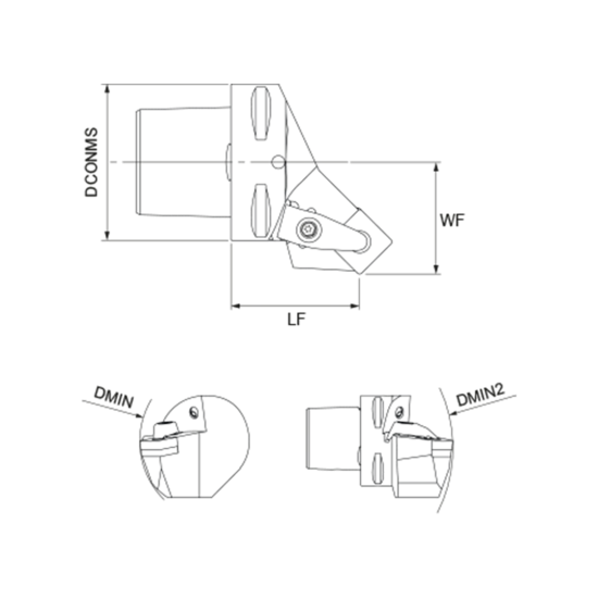 TOOLHOLDER DSSN R 2020 K12 - DRW