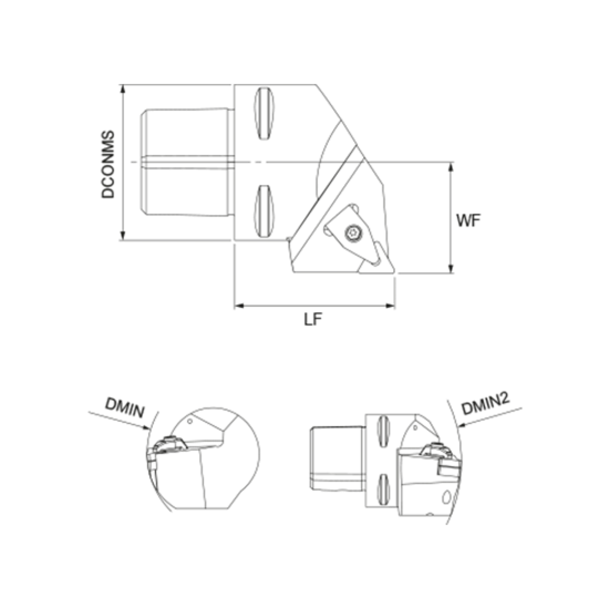 TOOLHOLDER DTGN R 3232 P22 - DRW