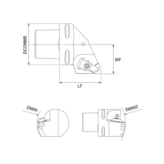 TOOLHOLDER DWLN R 2020 K08 - DRW