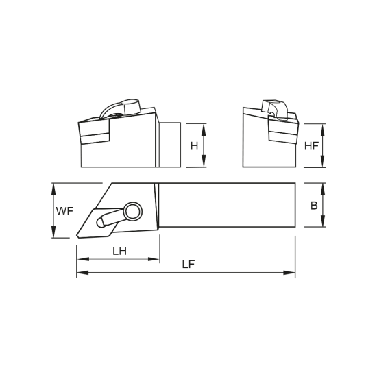TOOLHOLDER MDJN R 3225 P15-K - DRW