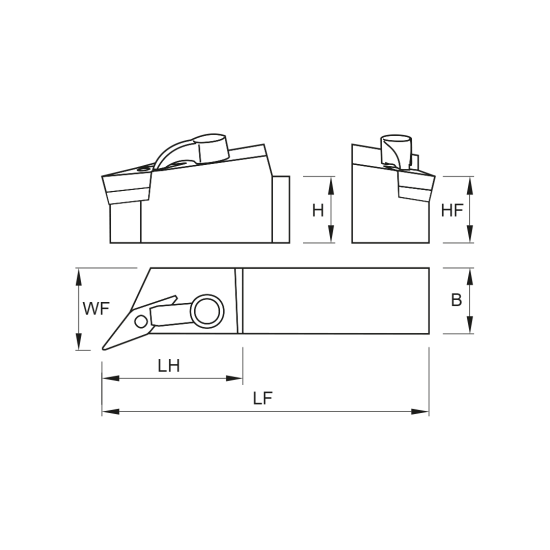 TOOLHOLDER MVQN R 3225 P16-K - DRW