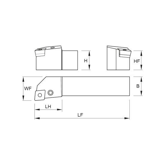 TOOLHOLDER PCLN L 4040 S19 - DRW