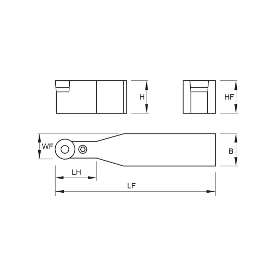TOOLHOLDER PRDC N 3232 P20 - DRW