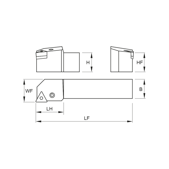 TOOLHOLDER PTGN L 3232 P27 - DRW
